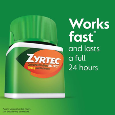 Zyrtec Allergy Adult Tablets - 30 Count - Image 3