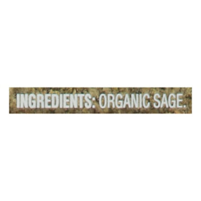 O Organics Sage Rubbed - 0.8 Oz - Image 3