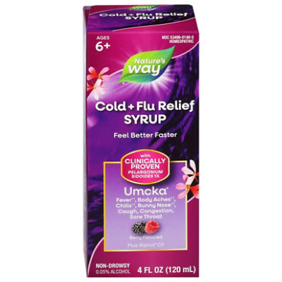 Natures Way Umcka Cold Flu Sugar Free Berry Flavor Syrup - 4 Oz - Image 3