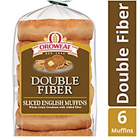 Oroweat Double Fiber English Muffins - 12.5 Oz - Image 1