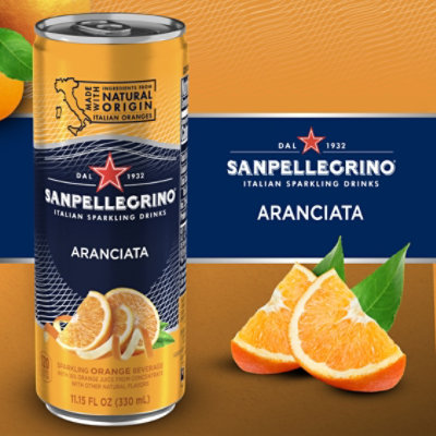 Sanpellegrino Aranciata Sparkling Orange Beverage In Can - 11.15 Fl. Oz. - Image 3