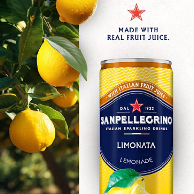 Sanpellegrino Limonata Lemon Italian Sparkling Beverage In Can - 11.15 Fl. Oz. - Image 2