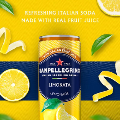 Sanpellegrino Limonata Lemon Italian Sparkling Beverage In Can - 11.15 Fl. Oz. - Image 3