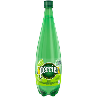 Perrier Lime Flavored Carbonated Mineral Water Plastic Bottle - 33.8 Fl. Oz.