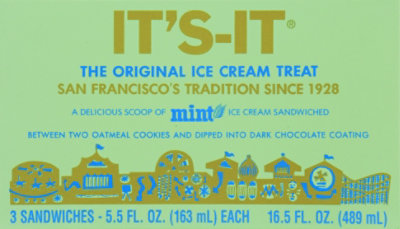 Its-It Mint Ice Cream Sandwich - 16.5 Oz - Image 6