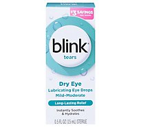 Blink Tears Eye Drops Lubricating Mid-Moderate Dry Eye - 0.5 Fl. Oz.