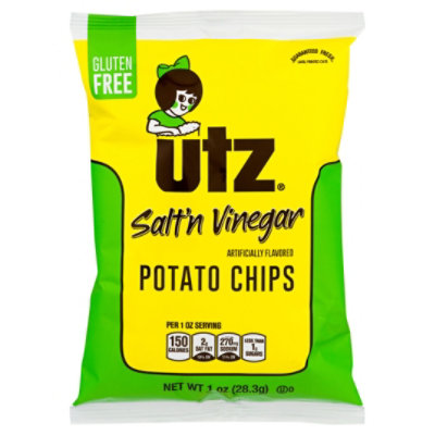 Utz Potato Chips Salt & Vinegar - 1 Oz - Image 2