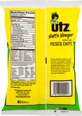 Utz Potato Chips Salt & Vinegar - 1 Oz - Image 5