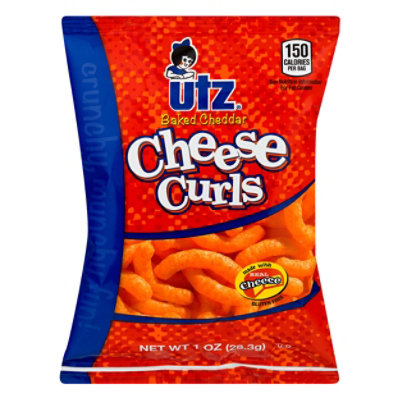 Utz Cheese Curls Baked Cheddar - 1 Oz - Image 2