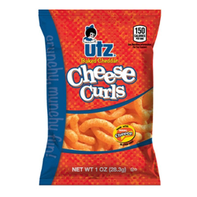 Utz Cheese Curls Baked Cheddar - 1 Oz - Image 1