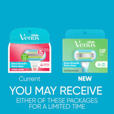 Gillette Venus Extra Smooth Womens Razor Blade Refills - 6 Count - Image 2