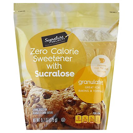 Signature SELECT Sweetener With Sucralose Granulated Zero Calorie - 9.7 Oz - Image 1