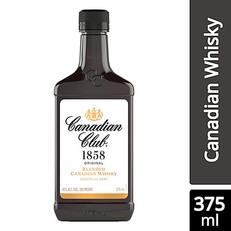 Canadian Club 1858 Whisky 80 Proof - 375 Ml