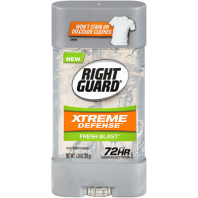 Right Guard Xtreme Defense Fresh Blast Antiperspirant Deodorant Gel - 4 Oz