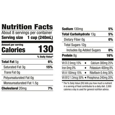 Horizon Organic 2% Reduced Fat Lactose Free Milk Carton - 0.5 Gallon - Image 4