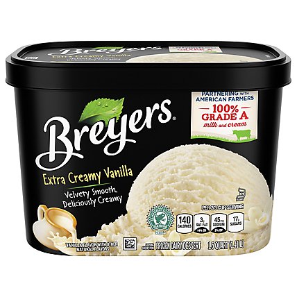 Breyers Extra Creamy Vanilla Frozen Dairy Dessert - 48 Oz - Image 3