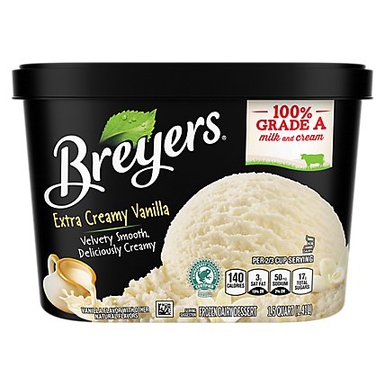 Breyers Extra Creamy Vanilla Frozen Dairy Dessert - 48 Oz - Image 2