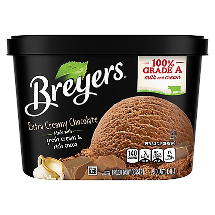 Breyers Ice Cream Original Extra Creamy Chocolate - 48 Oz - Image 2