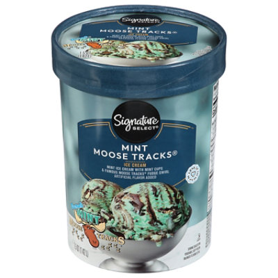 Signature SELECT Ice Cream Alaskan Classics Premium Mint Moose Tracks - 1.50 Quart - Image 3