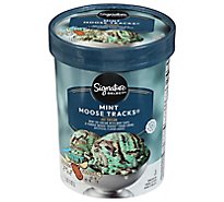 Signature SELECT Ice Cream Alaskan Classics Premium Mint Moose Tracks - 1.50 Quart
