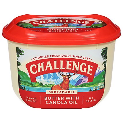 Challenge Butter Spreadable with Canola Oil & Sea Salt - 15 Oz - Image 2