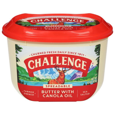 Challenge Butter Spreadable with Canola Oil & Sea Salt - 15 Oz - Image 2