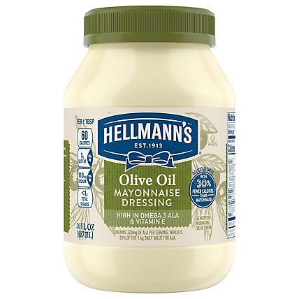Hellmanns Mayonnaise Dressing Olive Oil - 30 Oz - Image 3
