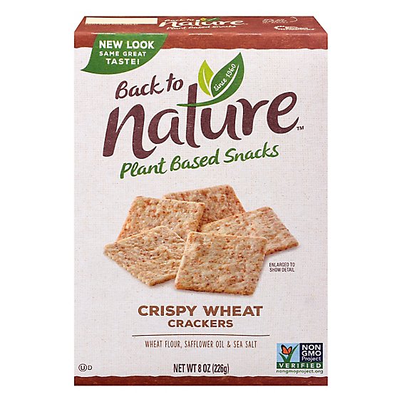 back to NATURE Crackers Crispy Wheat - 8 Oz