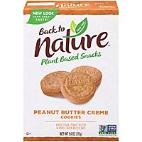back to NATURE Cookies Peanut Butter Creme 100% Natural - 9.6 Oz - Image 3