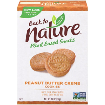 back to NATURE Cookies Peanut Butter Creme 100% Natural - 9.6 Oz - Image 3