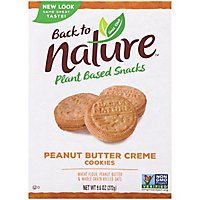 back to NATURE Cookies Peanut Butter Creme 100% Natural - 9.6 Oz - Image 2