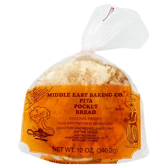 Middle East Baking Pita Pocket Bread - 12 Oz