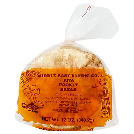 Middle East Baking Pita Pocket Bread - 12 Oz - Image 1