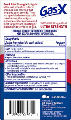 Gas-X Antigas Ultra Strength Softgels - 18 Count - Image 5