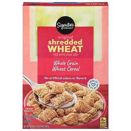 Signature SELECT Cereal Shredded Wheat Bite-Sized - 16.4 Oz - Image 2
