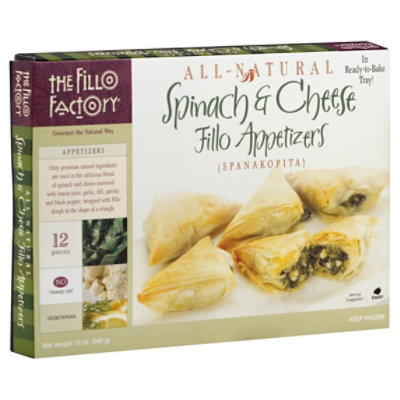 Fillo Factory Appetizers Spinach & Cheese - 12 Oz - Image 1