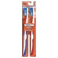 Signature Care Toothbrush Angle Edge+Deep Clean With Replace Me Bristles Soft - 2 Count - Image 1