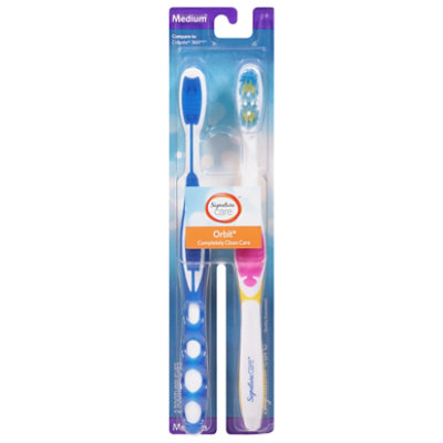 Signature Select/Care Toothbrush Orbit Completely Clean Care Medium - 2 Count - Image 4