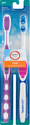 Signature Select/Care Toothbrush Orbit Completely Clean Care Soft - 2 Count - Image 2