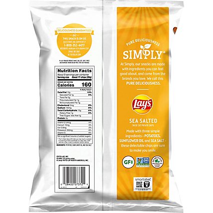 Lays Potato Chips Simply Thick Cut Sea Salted - 8.5 Oz - Image 6