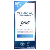 Secret Clinical Strength Light & Fresh Soft Solid Antiperspirant and Deodorant for Women - 2.6 Oz - Image 3