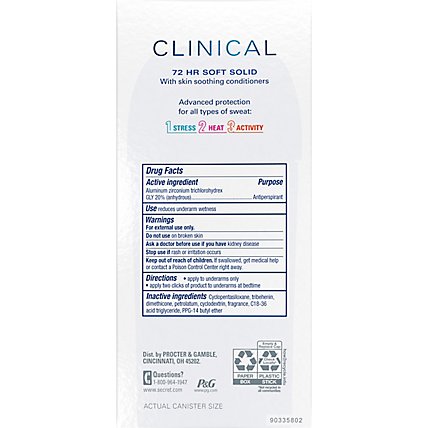Secret Clinical Strength Light & Fresh Soft Solid Antiperspirant and Deodorant for Women - 2.6 Oz - Image 5