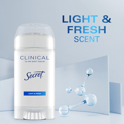 Secret Clinical Strength Light & Fresh Soft Solid Antiperspirant and Deodorant for Women - 2.6 Oz - Image 6