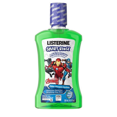 LISTERINE Smart Rinse Mouthwash Anticavity Mint Shield - 16.9 Fl. Oz.