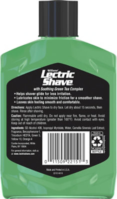 Williams Lectric Shave Electric Razor Pre Shave With Soothing Green Tea Complex Original - 7 Oz - Image 5