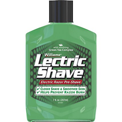 Williams Lectric Shave Electric Razor Pre Shave With Soothing Green Tea Complex Original - 7 Oz - Image 2
