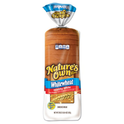 Natures Own Whitewheat Round Top Bread - 20 Oz - Image 1