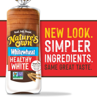 Natures Own Whitewheat Round Top Bread - 20 Oz - Image 2