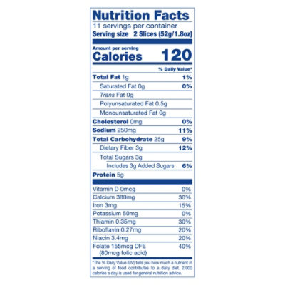 Natures Own Whitewheat Round Top Bread - 20 Oz - Image 4