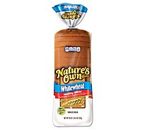 Natures Own Whitewheat Round Top Bread - 20 Oz
